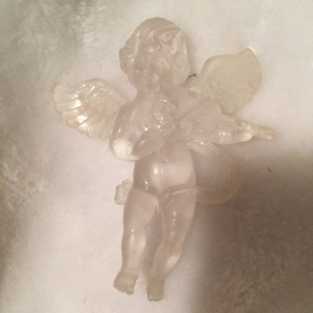 Elegant Translucent Cherub Figurine